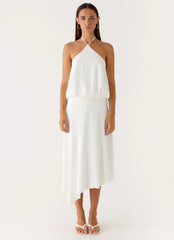 To The Girls Midi Dress - White